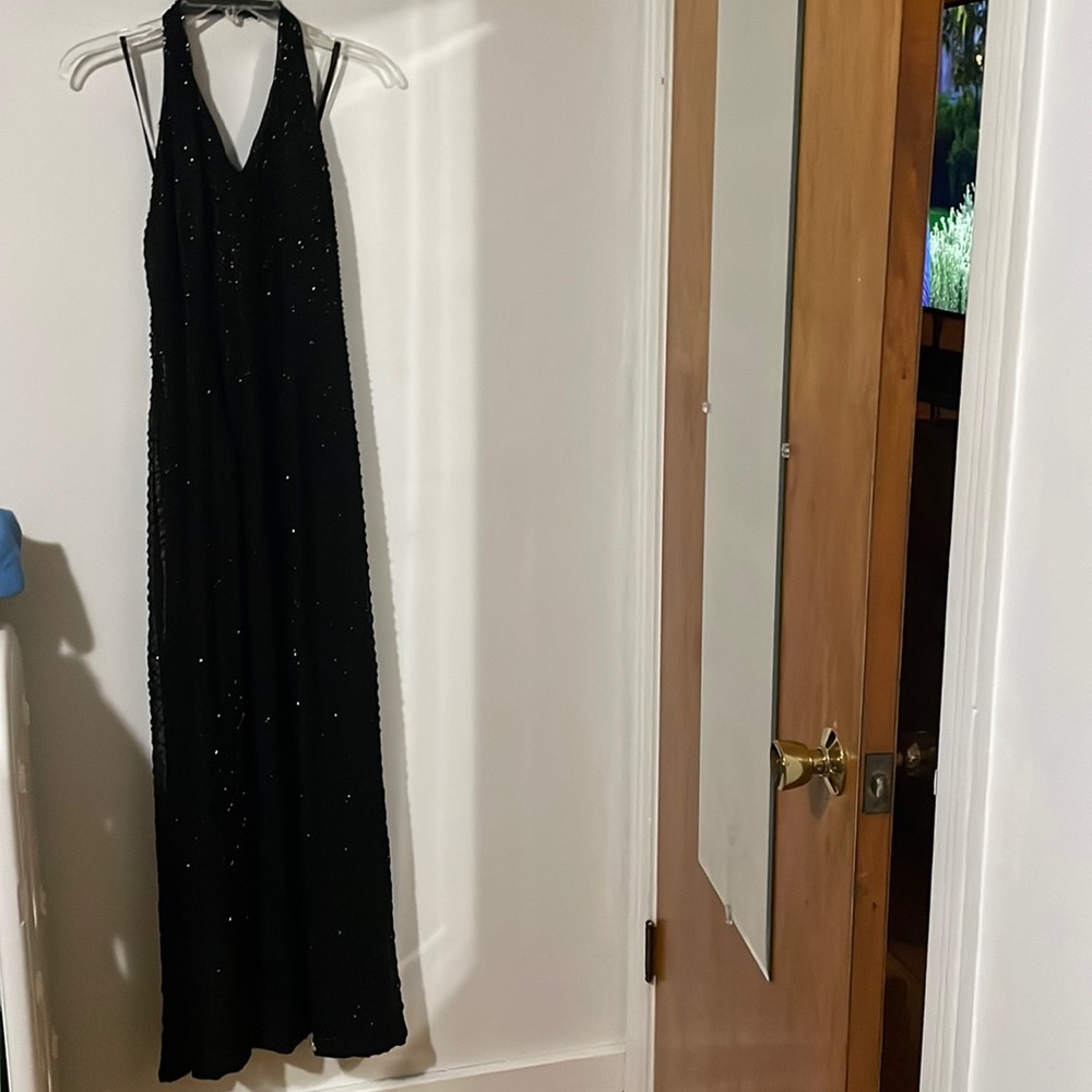 Beautiful beaded black dress
